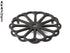 Iwachu Cast iron trivet Kiku